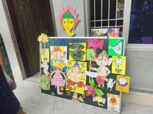 Board Decoration by class 3 students 