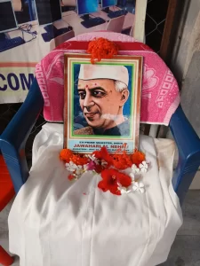 Worship of Pandit Jawahar Lal Nehru @ St.Xavier Remuna
