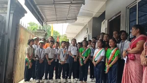 Students Singing National Anthem