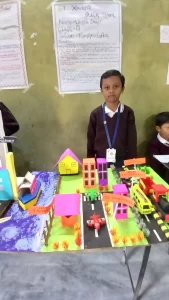 Transportation project by class 3 srtudent in science exhibition at st.xavier remuna